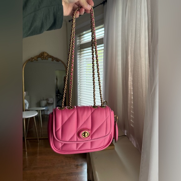 Handbags - SOLD Coach Madison Quilted Pillow Pink Chain Crossbody Shoulder Bag